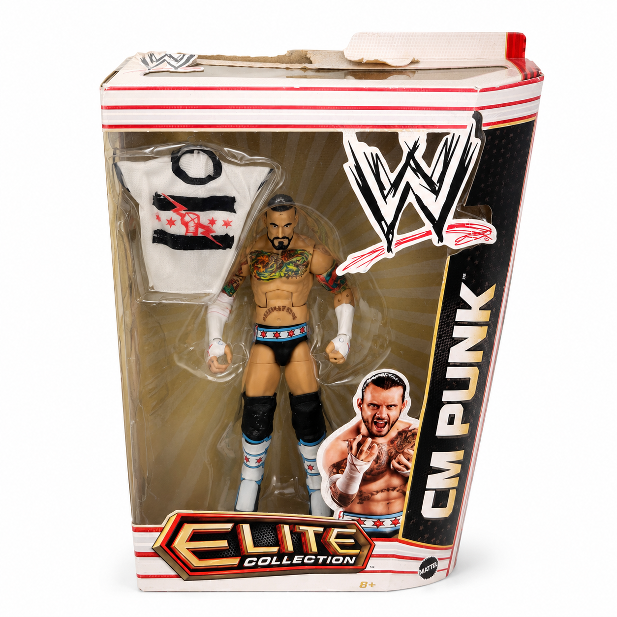 DMG BOX CM Punk WWE Elite 16 Action Figure Mattel