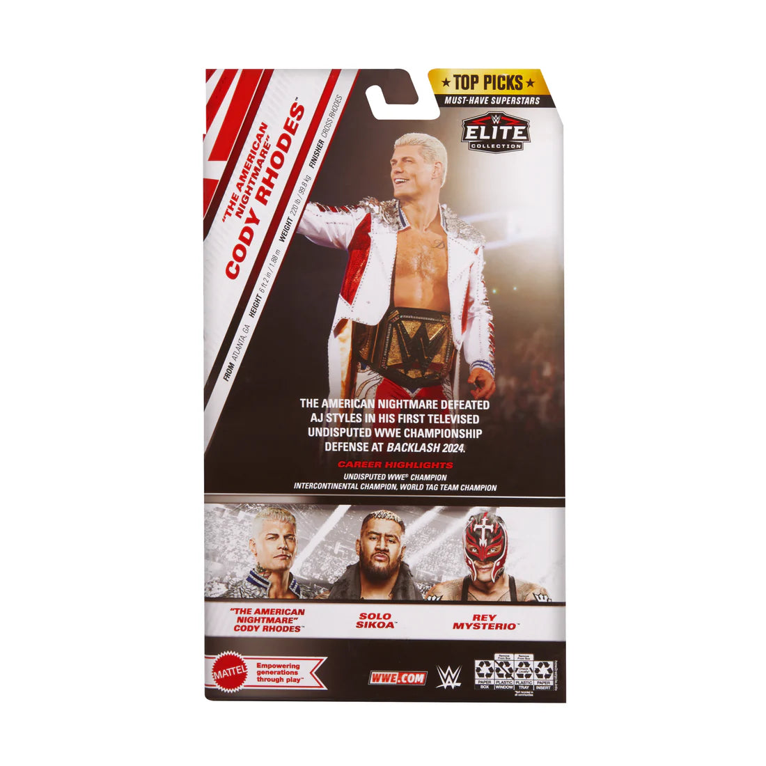 Cody Rhodes - WWE Elite Top Picks Wave 4 Action Figure RWB