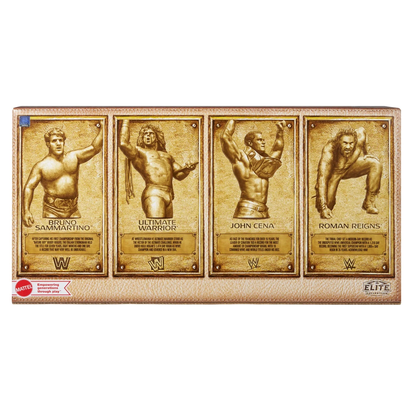 4 Pack Cena Warrior Bruno Roman WWE Elite Hall Of Champions Action Figures