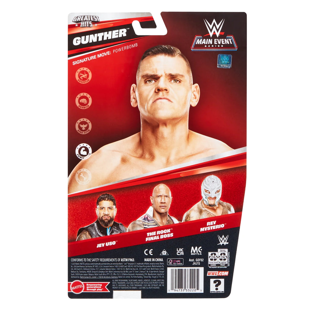 Gunther WWE Main Event Greatest Hits Series 3 Action Figure Mattel