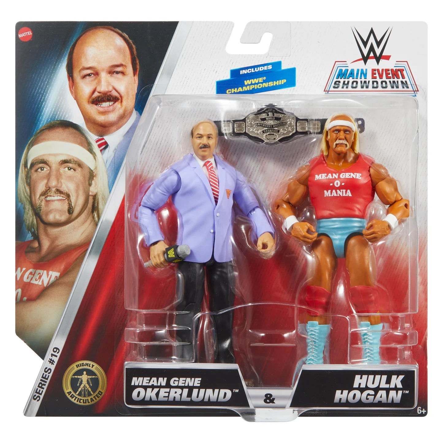 Mean Gene and Hulk Hogan WWE 2 Pack Action Figures Mattel