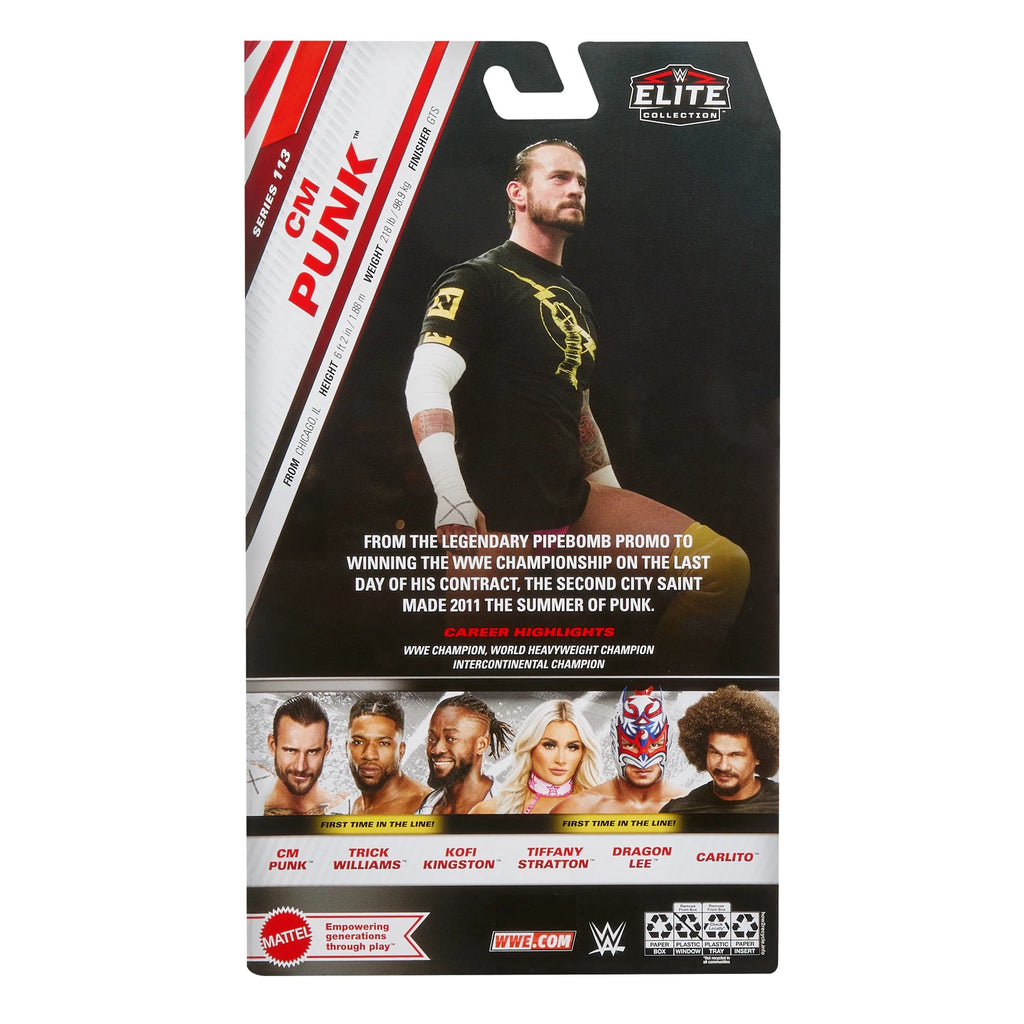 CM Punk WWE Elite 113 Series Action Figure