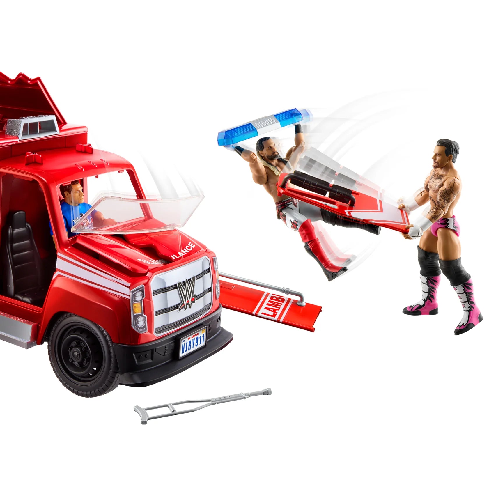 Slambulance Ambulance WWE Playset for Elite Action Figures Accessory Mattel