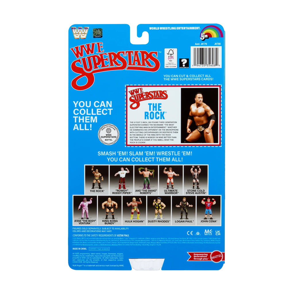 The Rock WWE LJN Series 3 Retro Action Figure 2026