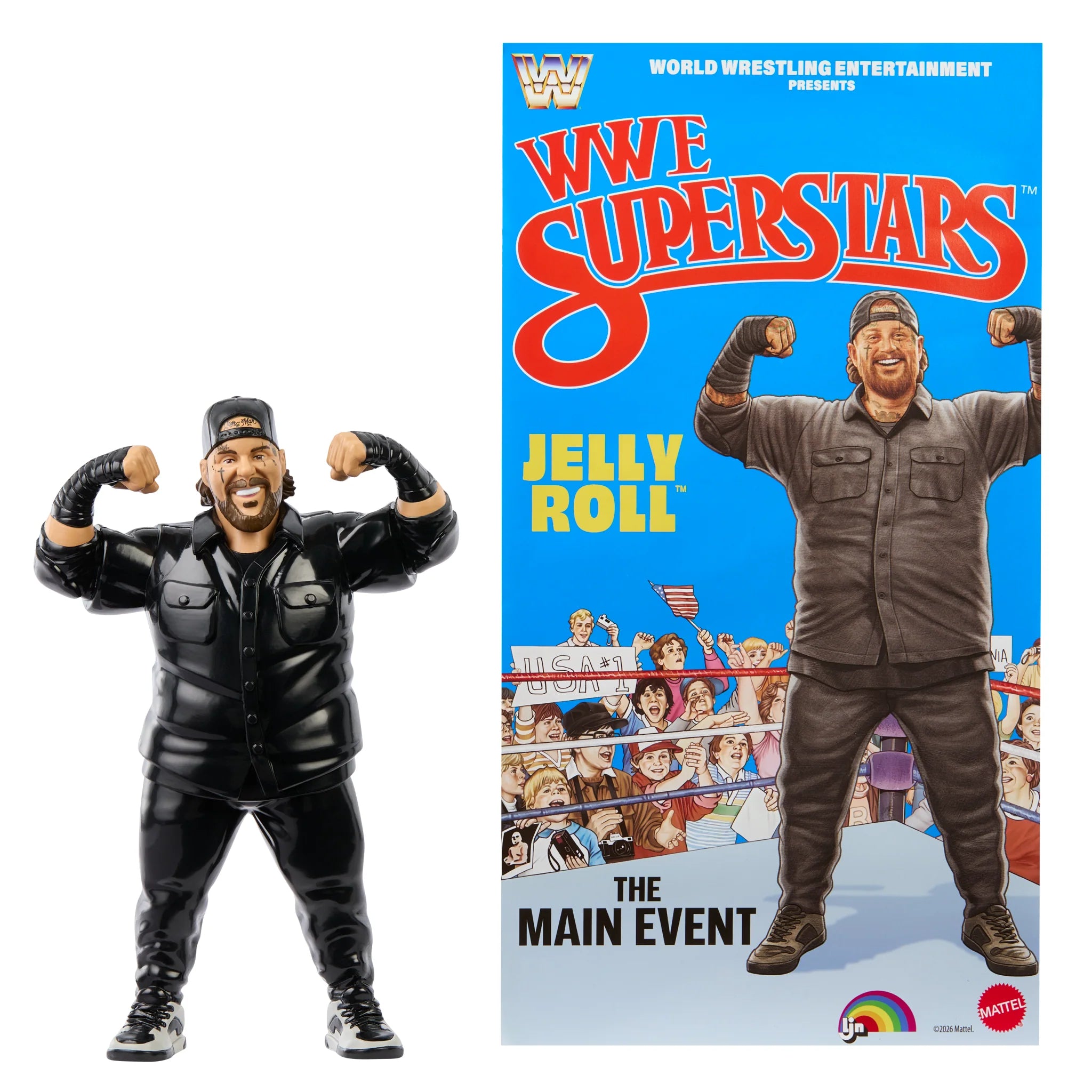 Jelly Roll WWE LJN Series 3 Retro Action Figure 2026