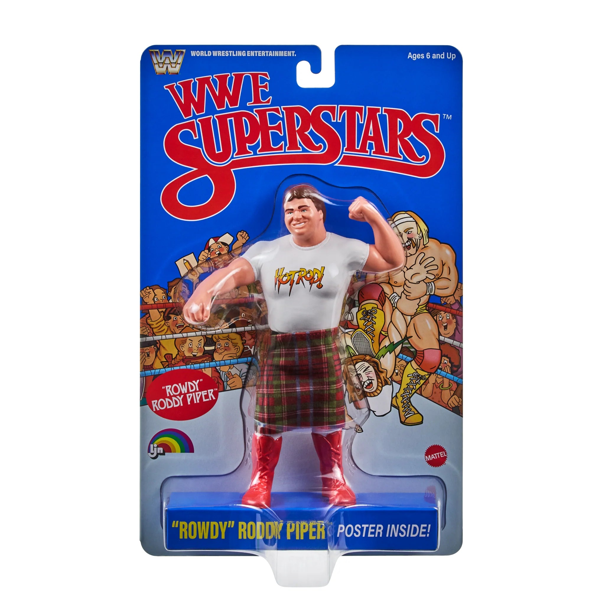 Rowdy Roddy Piper WWE LJN Series 3 Retro Action Figure 2026