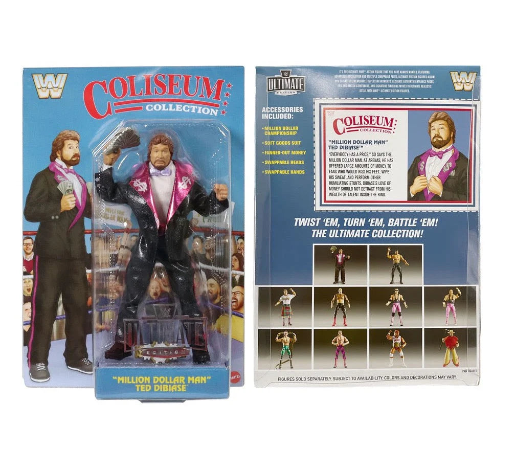 Ted Dibiase Blue Card WWE Coliseum Collection Ultimate Edition Action Figure