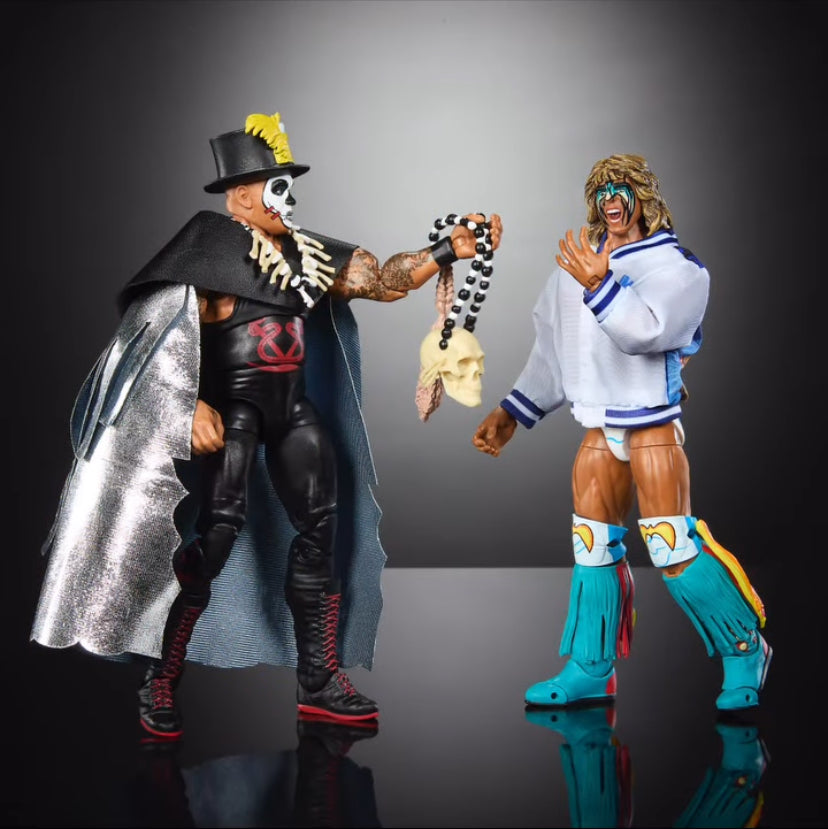 PREORDER Ultimate Warrior vs Papa Shango 2-Pack Box Set - WWE Ultimate Edition Exclusive Action Figures