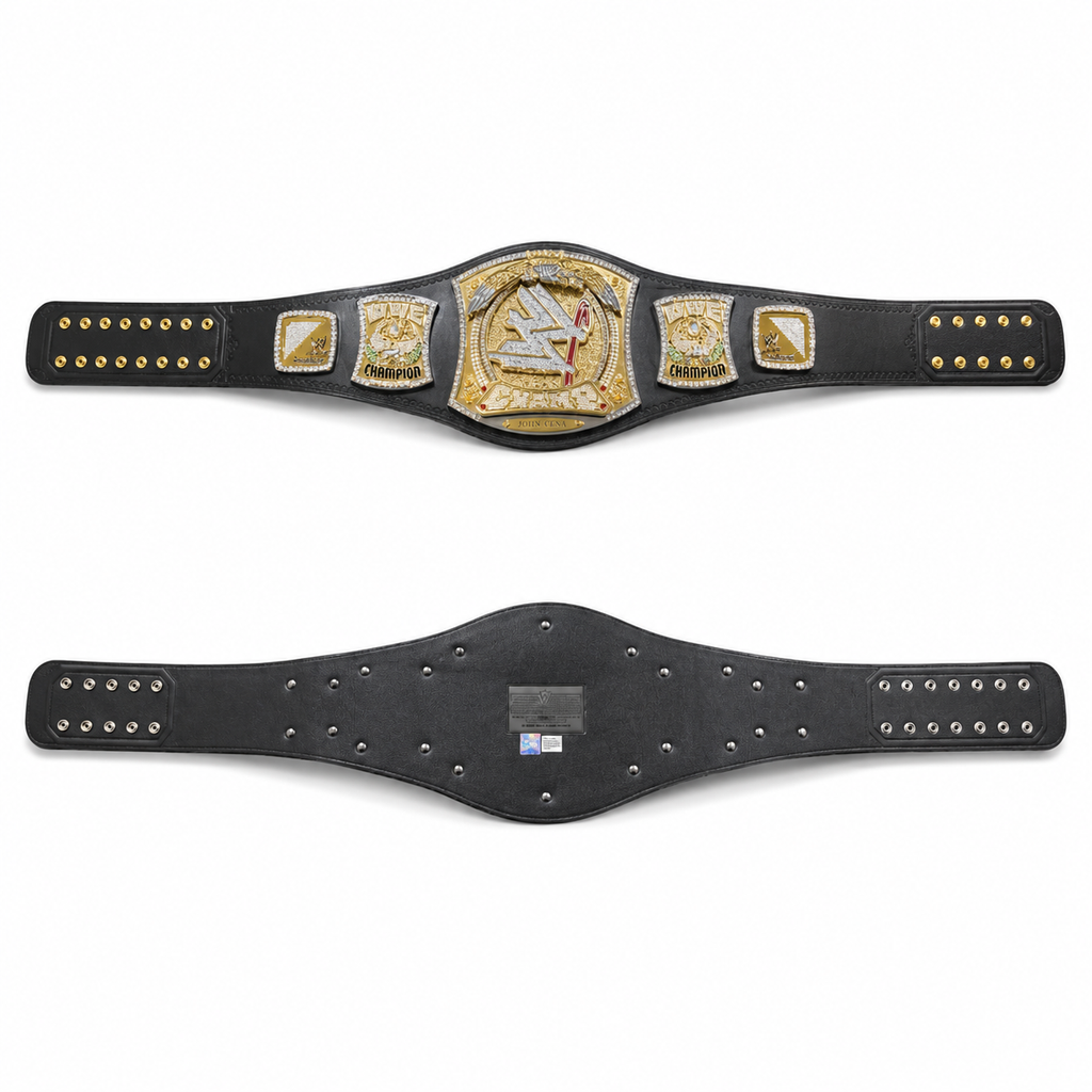 WWE Championship Spinner Belt John Cena Nameplate Authentic Replica WWE Shop