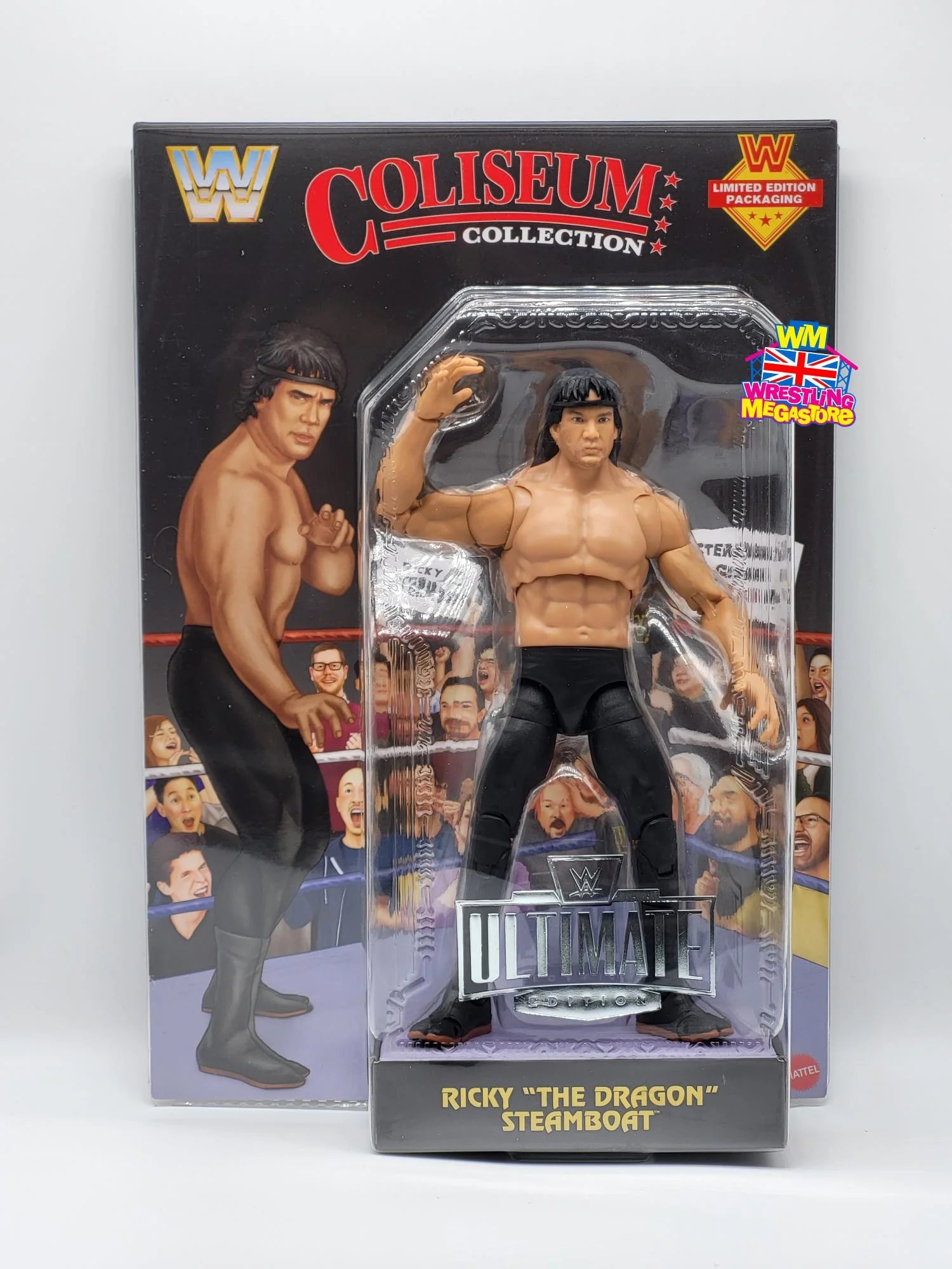 Ricky The Dragon Steamboat Black WWE Coliseum Collection Ultimate Edition Action Figure