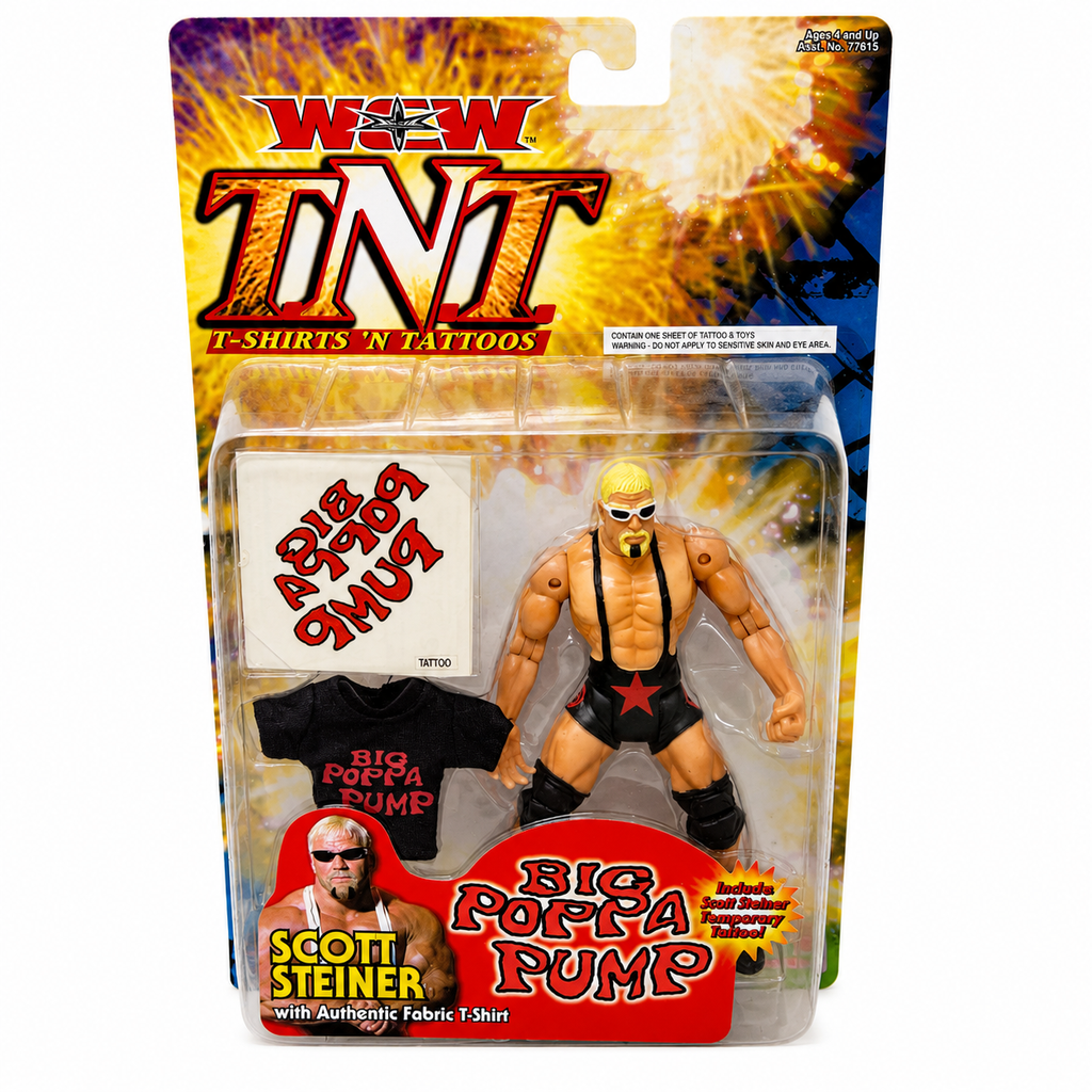 Scott Steiner WCW TNT Toybiz Action Figure Scale WWE