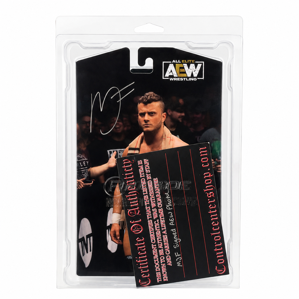 MJF AEW Unmatched Collection Autographed Signed Highspots COA Action Figure WWE
