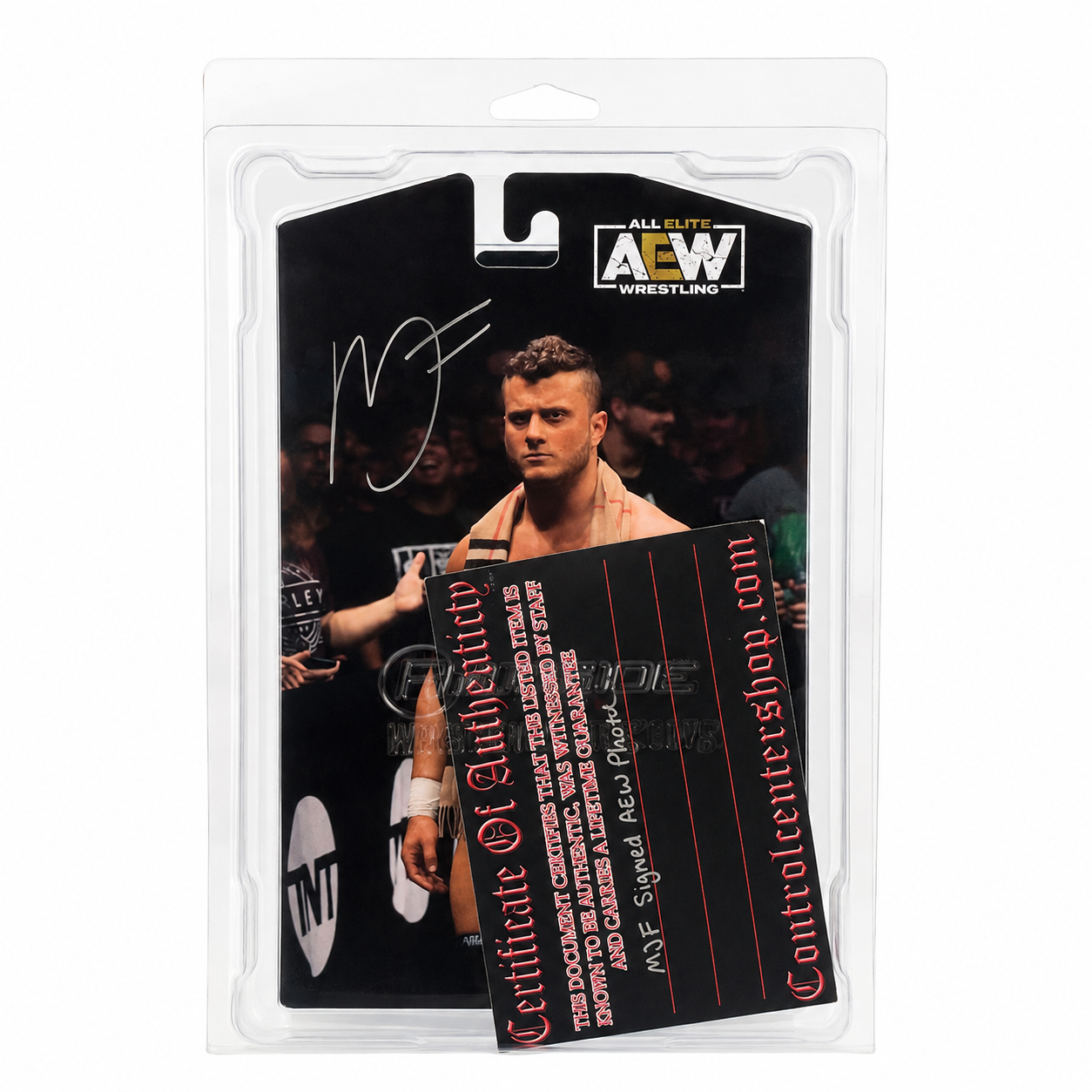 MJF AEW Unmatched Collection Autographed Signed Highspots COA Action Figure WWE