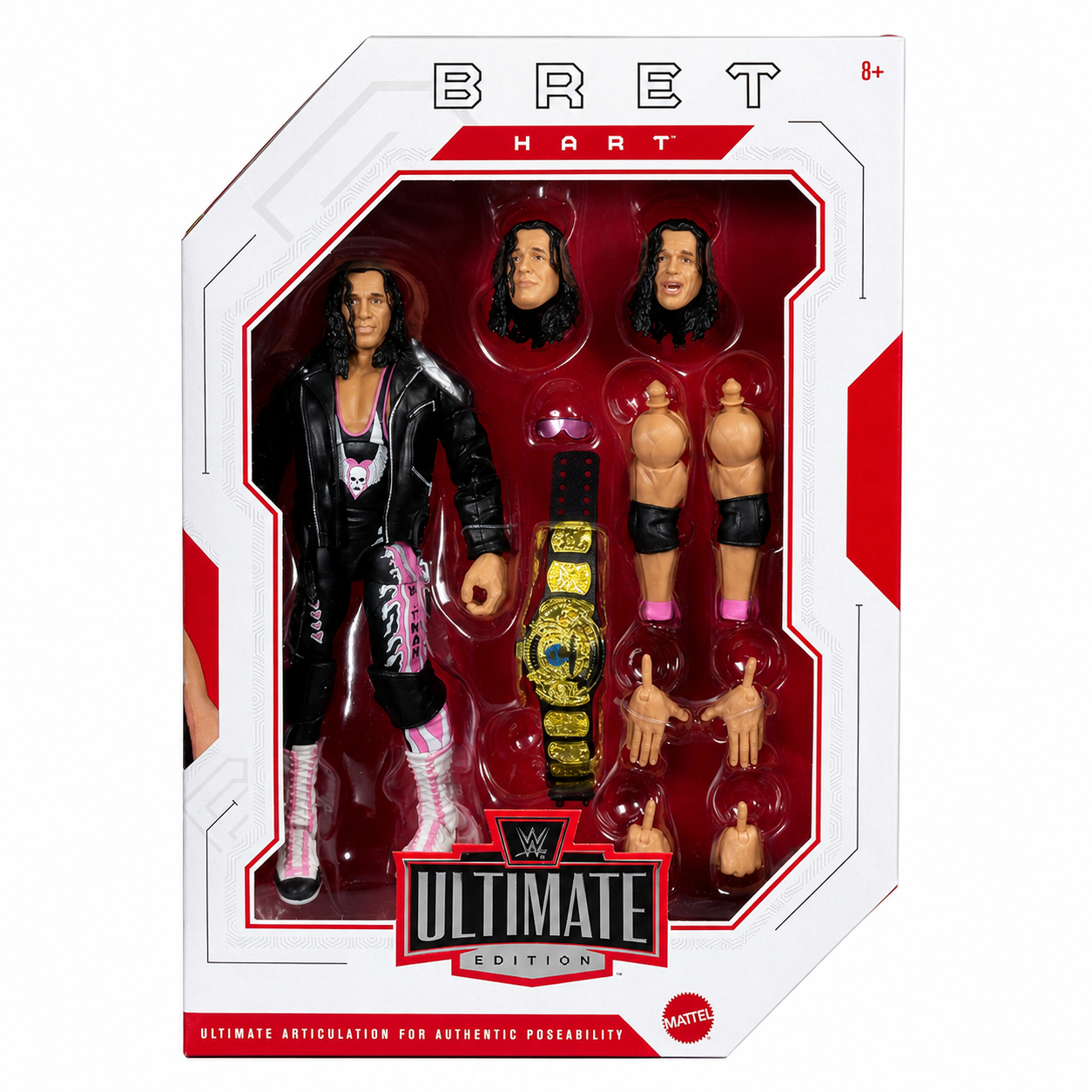 Bret Hart WWE Ultimate Edition Best Of 9 Action Figure Mattel