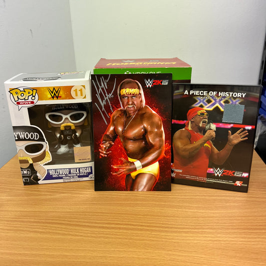 WWE 2K15 Hulkamania Edition - Signed Photo, Hollywood Pop 11, Relic Rare Merchandise