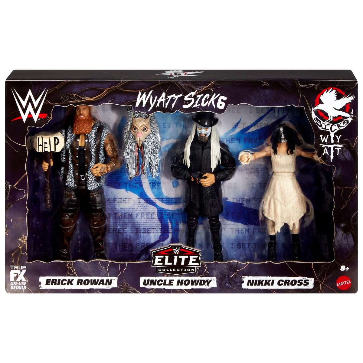 WWE Elite Collection Wyatt Sicks Set of 3 Action Figures Mattel