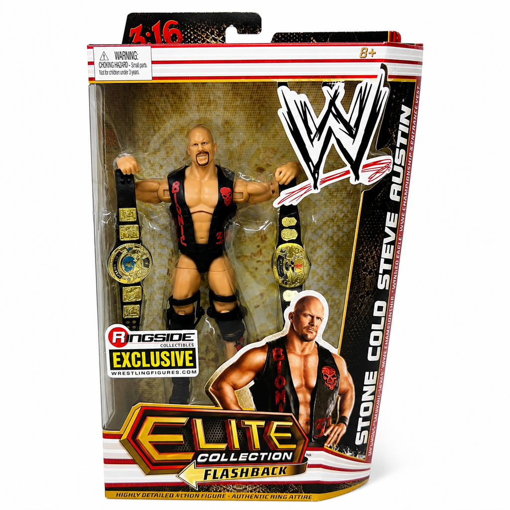 Stone Cold Steve Austin WWE Elite Ringside Exclusive Action Figure Mattel