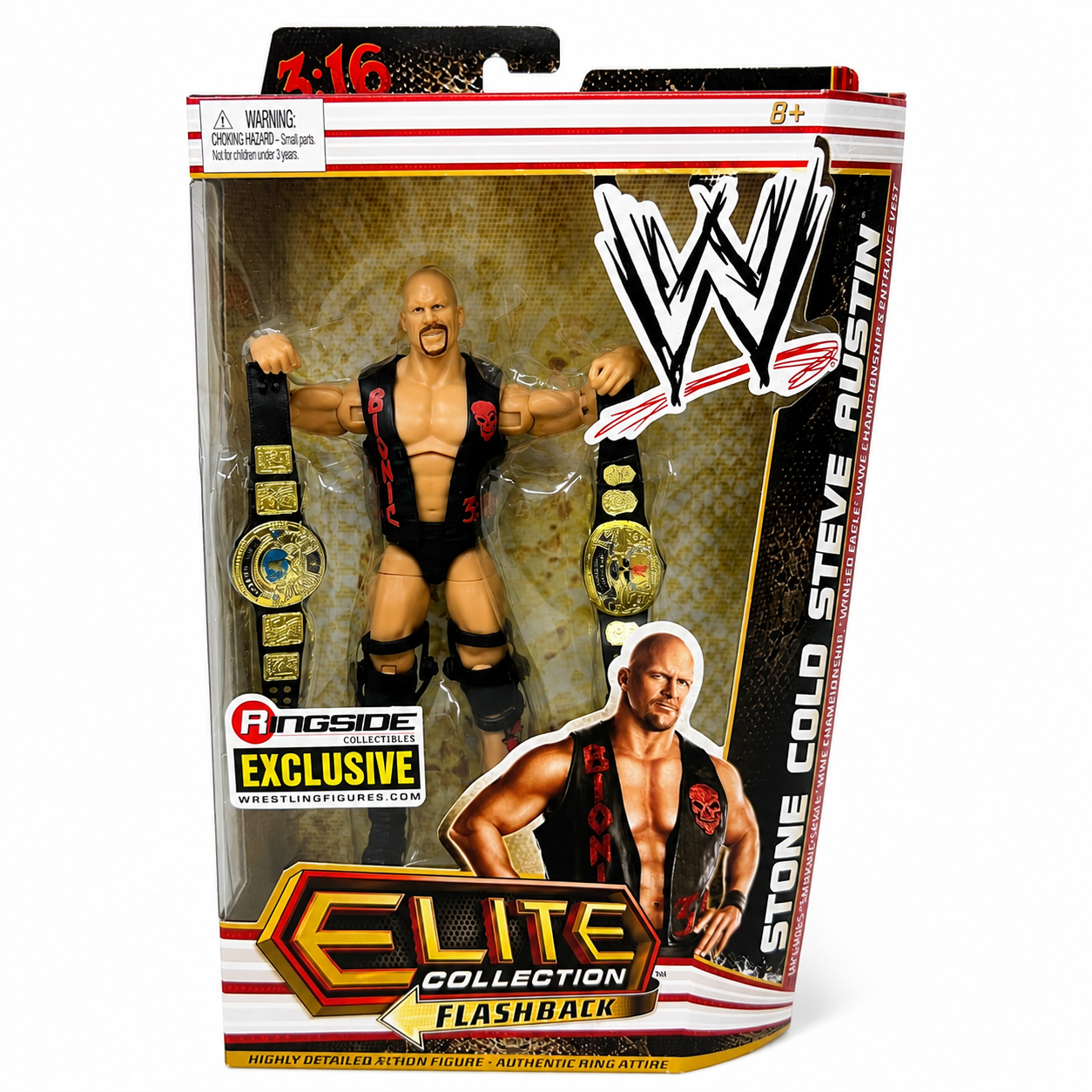 Stone Cold Steve Austin WWE Elite Ringside Exclusive Action Figure Mattel