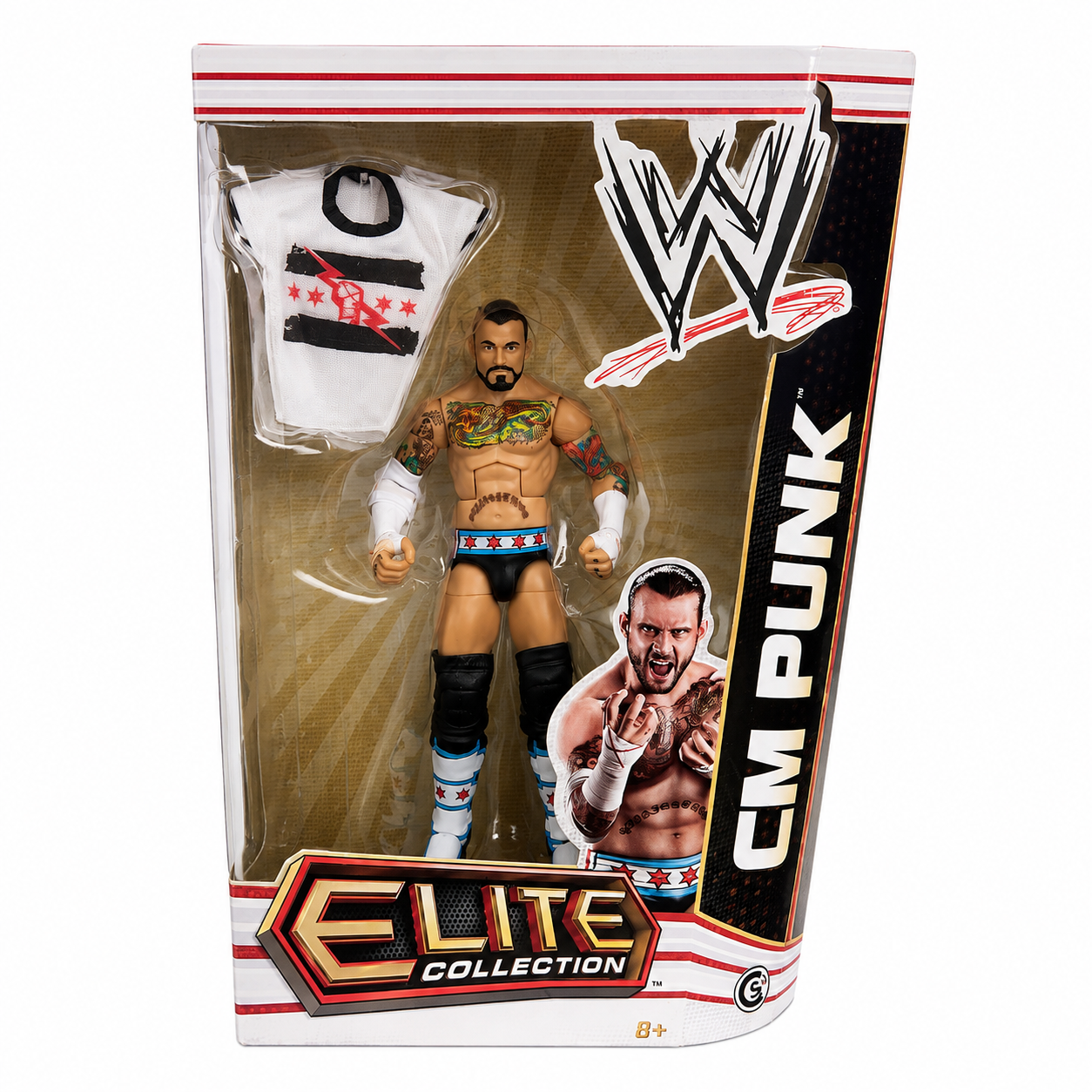 DMG BOX CM Punk WWE Elite 16 Action Figure Mattel