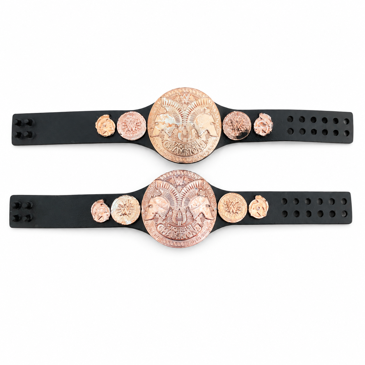 2 x WWE Penny Tag Team Action Figure Belt Title Championship Mattel