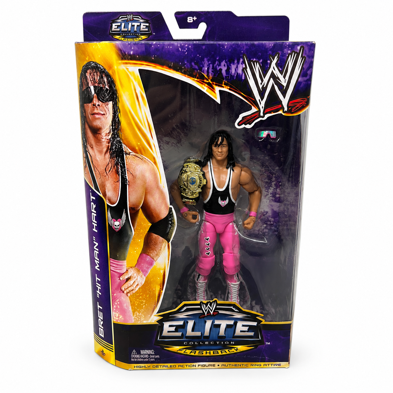 Bret Hart WWE Elite Flashback Wrestlemania Action Figure Mattel