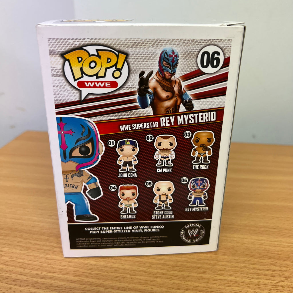 Rey Mysterio WWE Signed Pop 06 711 with COA Funko Pop Rare