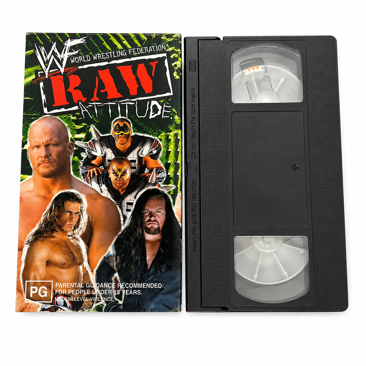 WWF WWE Raw Attitude VHS Wrestling Video Tape Vintage World Wrestling Federation