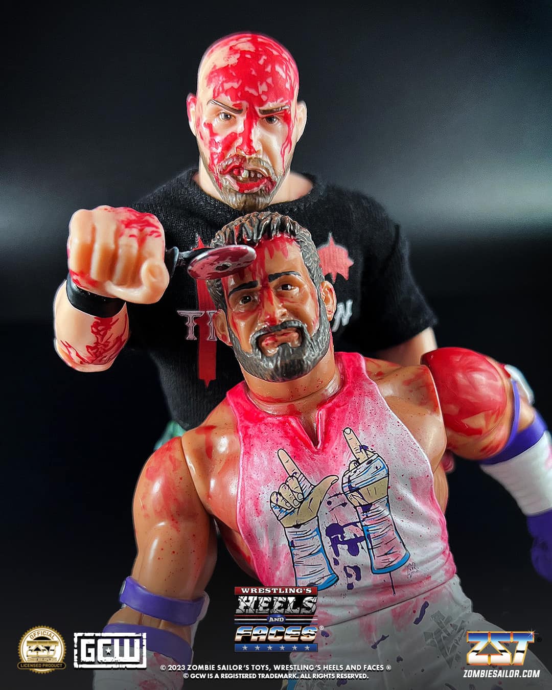 Matt Cardona & Nick Gage Deathmatch - Heels and Faces Series 2 Pack - Scale Retro Action Figure WWE