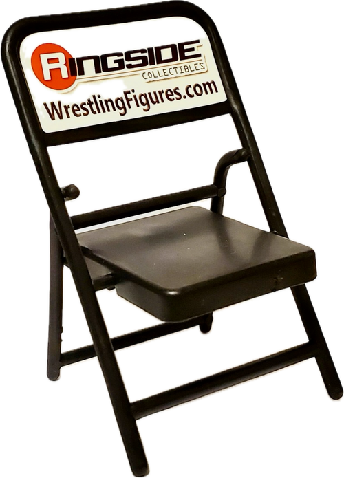 1 x Folding Steel Chair Black Accessory - for WWE Wrestling Action Figures Playset
