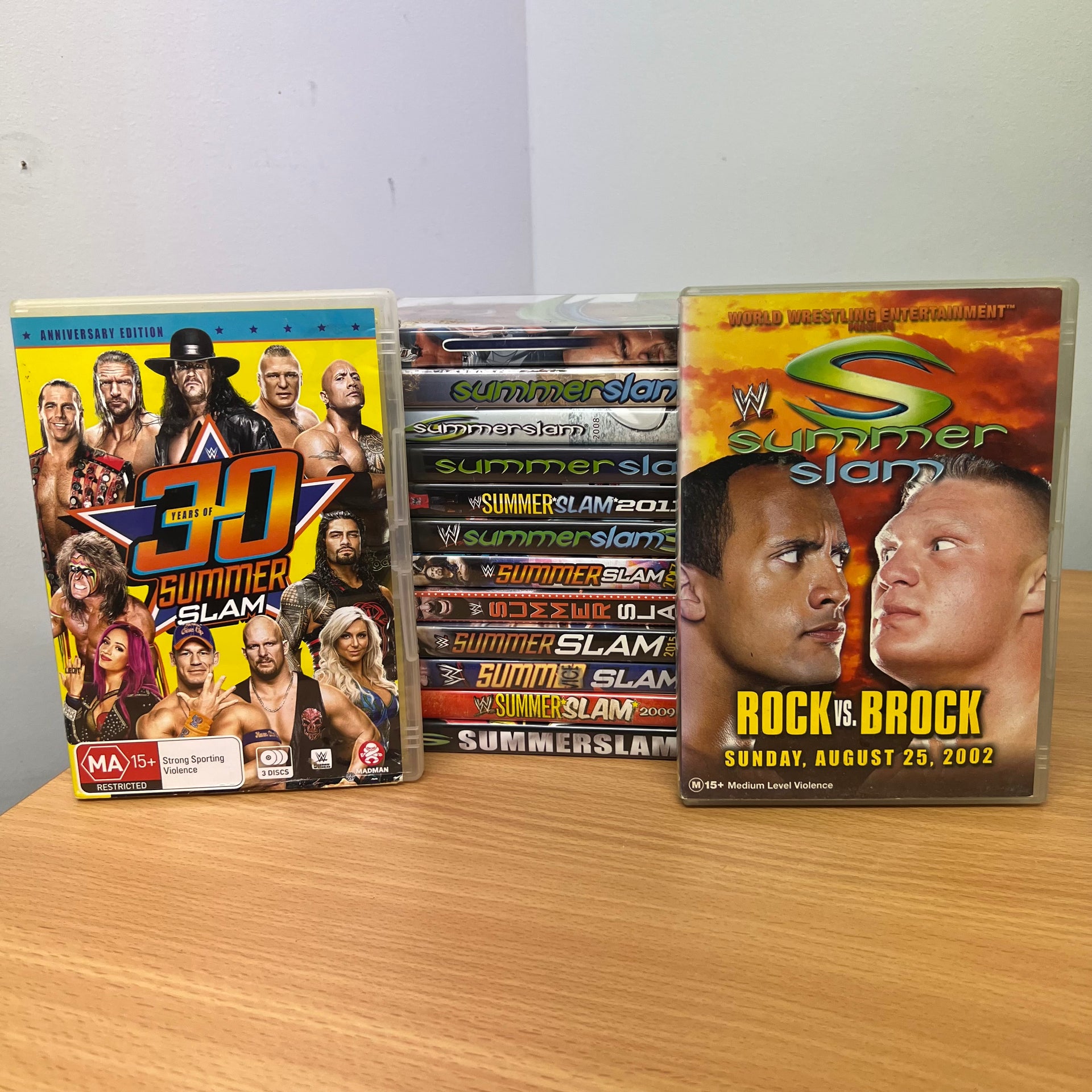 WWE DVD 14 x Summerslam 2002 - 2023 Bundle Lot PPV – Wrestling