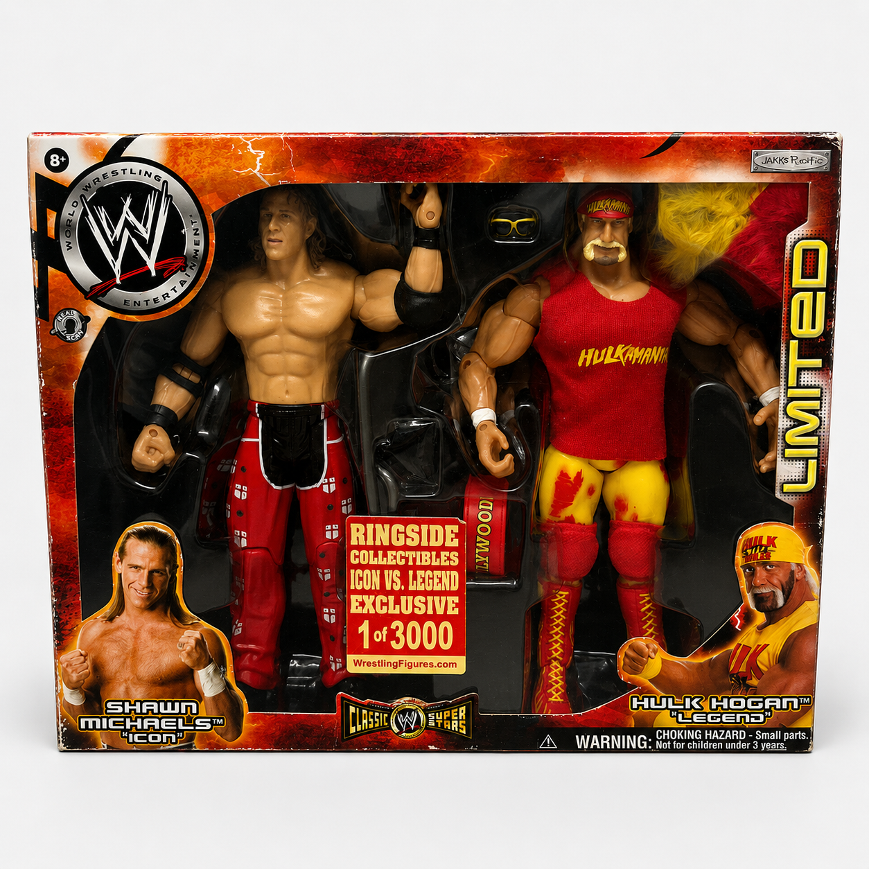 WWE Classic Superstars Shawn Michaels Hulk Hogan Ringside Exclusive of 3000
