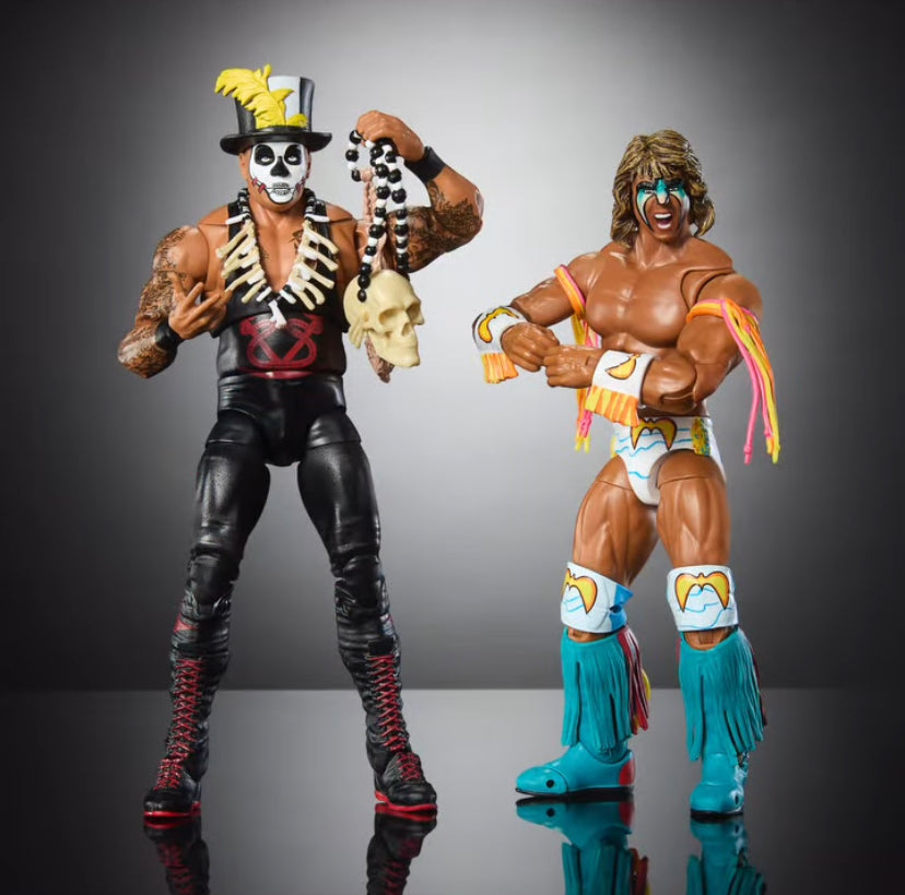 PREORDER Ultimate Warrior vs Papa Shango 2-Pack Box Set - WWE Ultimate Edition Exclusive Action Figures