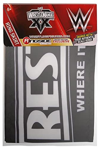 WWE Wrestlemania XX 20 PPV Ring Skirt Scale Ring for WWE Scale Ring Mattel