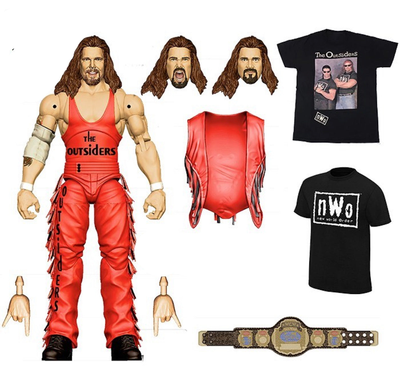 Kevin Nash and Scott Hall Outsiders NWO - WWE Ultimate Edition WCW Exc –  Wrestling Store Australia