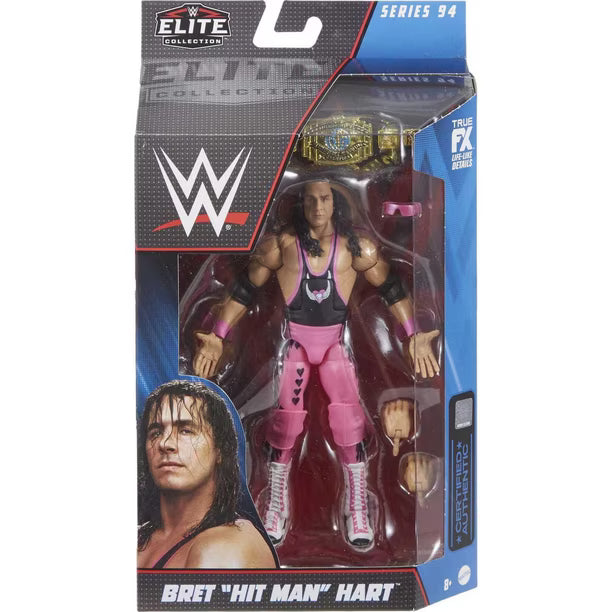 Bret The Hitman Hart WWE Elite 94 Action Figure Mattel