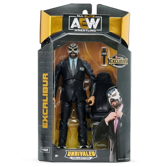 Excalibur - AEW Unrivaled Exclusive Commentator Action Figure - Scale WWE