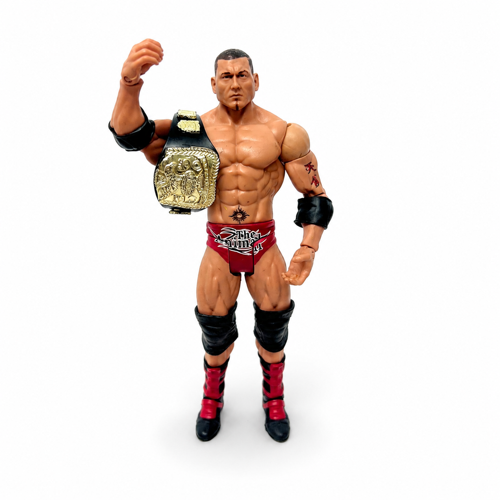 Batista With Championship Belt WWE Out Of Box Action Figure Mattel 2