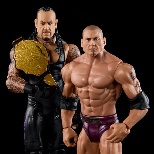 Undertaker Batista WWE Showdown 13 2 Pack Out Of Box Action Figures Mattel 2