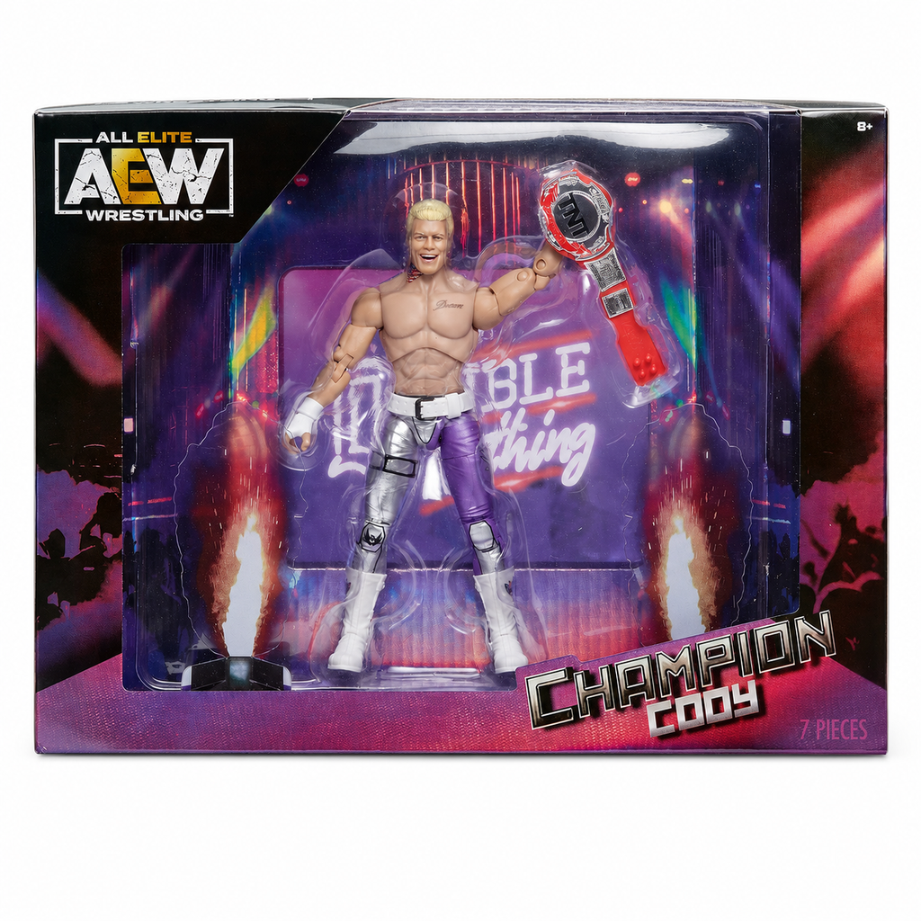 Cody Rhodes AEW TNT Ringside Exclusive Action Figure Jazwares Scale WWE