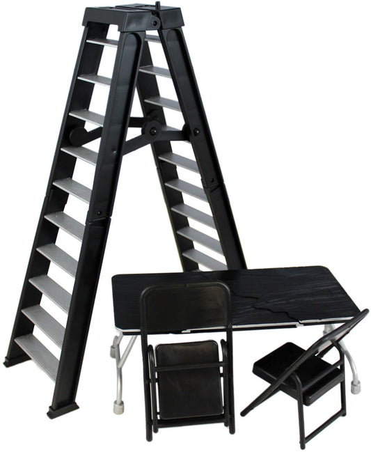 Ultimate Ladder & Table Playset (Black) - Wrestling Figure Accessory Playset WWE AEW