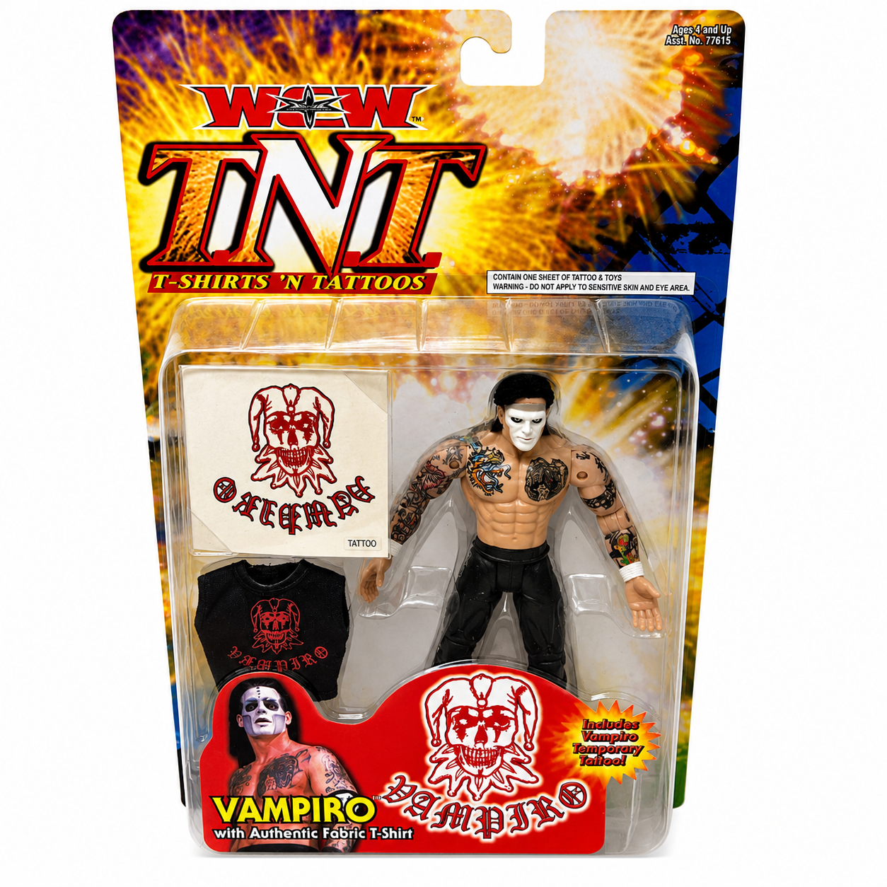 Vampiro WCW TNT Toybiz Action Figure Scale WWE