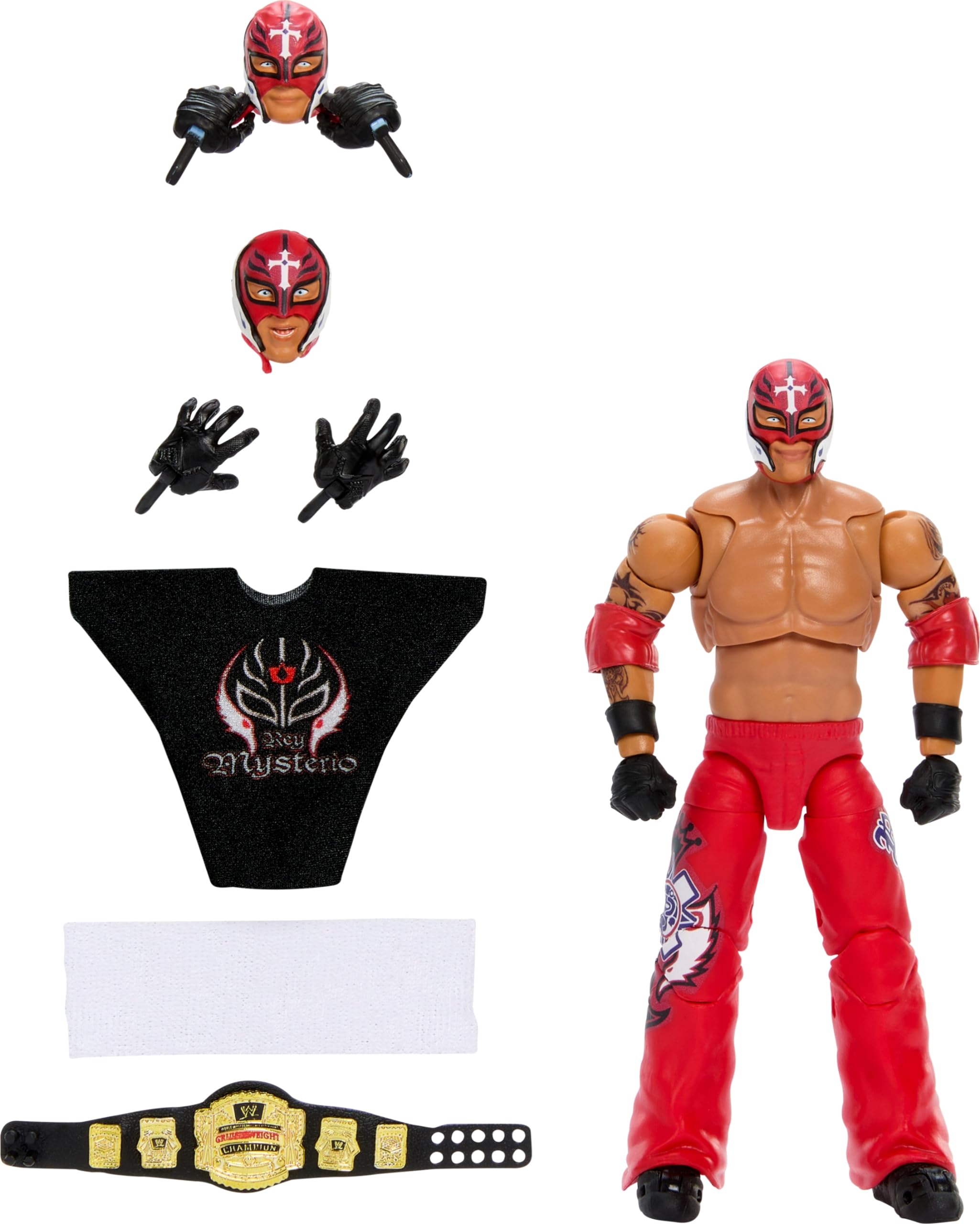 Rey Mysterio WWE Ultimate Edition Fan Takeover Out Of Box Action Figure Mattel 4