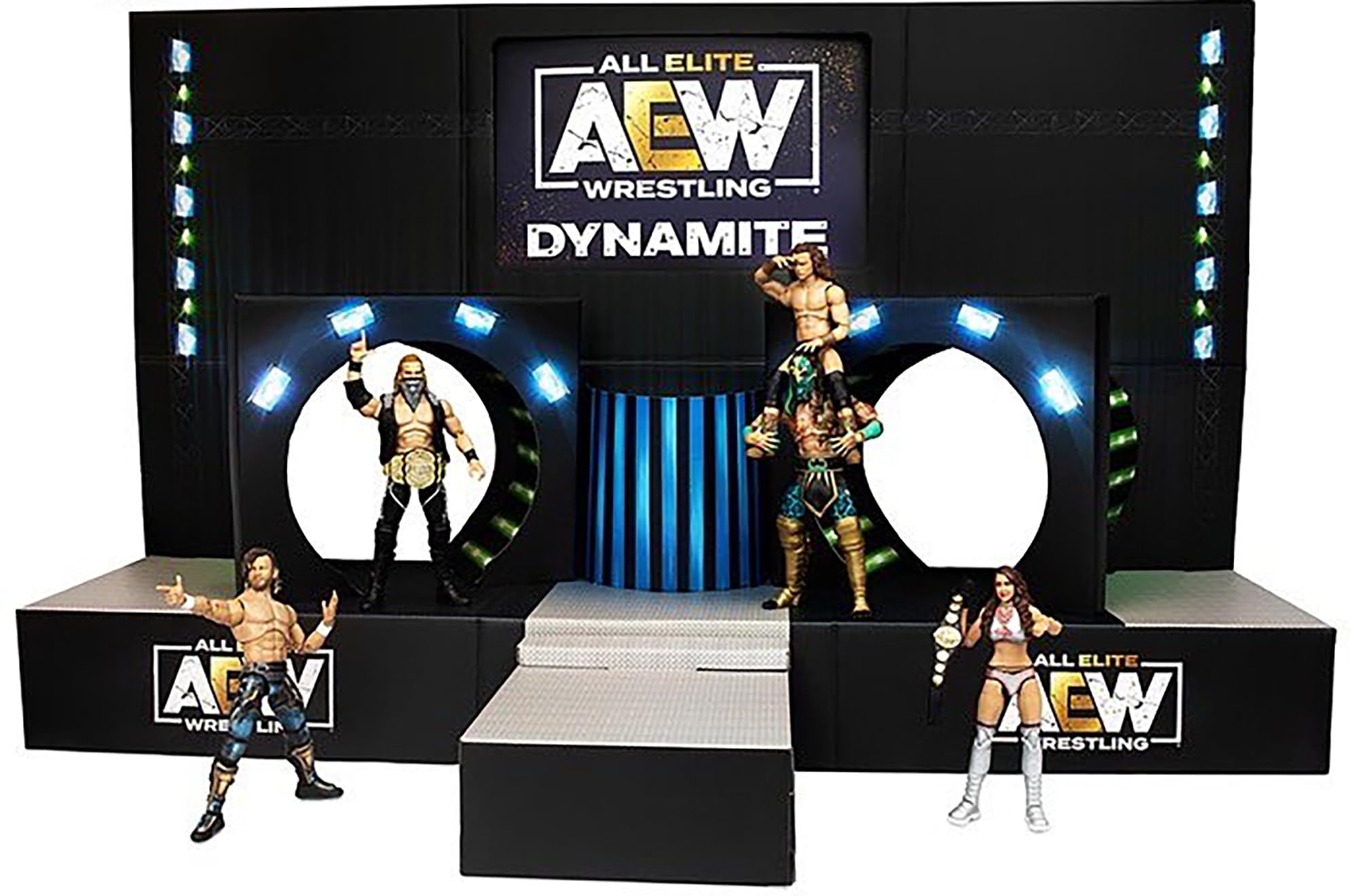 AEW Entrance Stage Playset for Figures Unrivaled Scale WWE Used