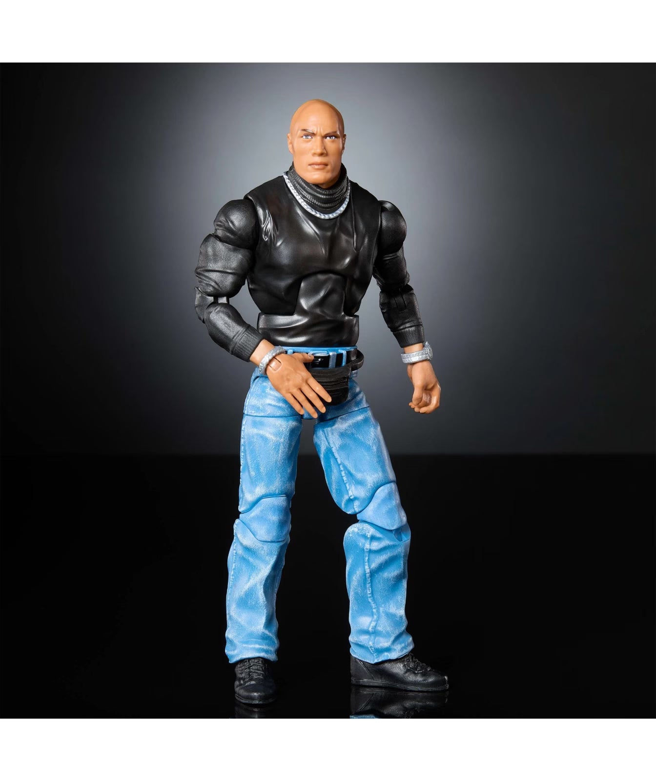 The Rock WWE Elite Exclusive Bag Retro Iconic Look Turtleneck Action Figure