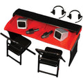 Commentators Announcers Table Playset for WWE Action Figures Accessories Bundle