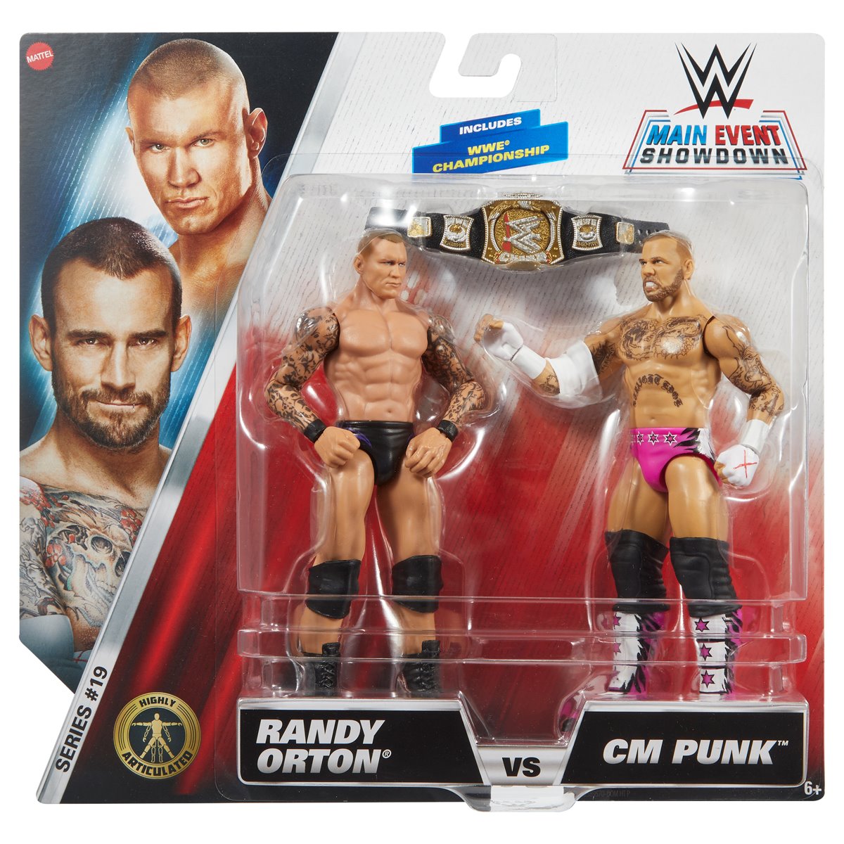 CM Punk and Randy Orton - WWE Main Event Series 19 2 Pack Action Figures