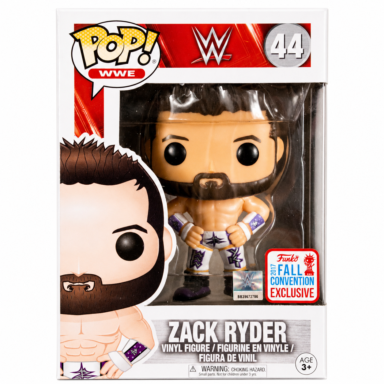 Zack Ryder WWE Pop Vinyl 44 Collectable Action Figure Fall Exclusive