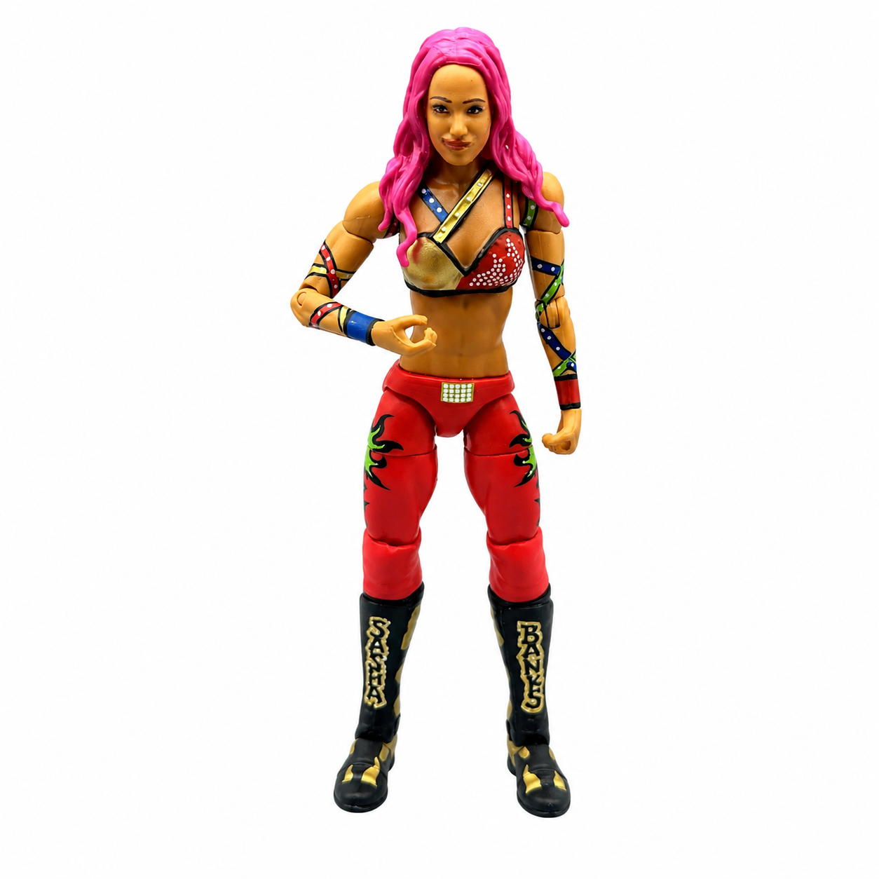 Sasha Banks WWE Elite Wrestlemania Out Of Box Action Figure Mattel 4
