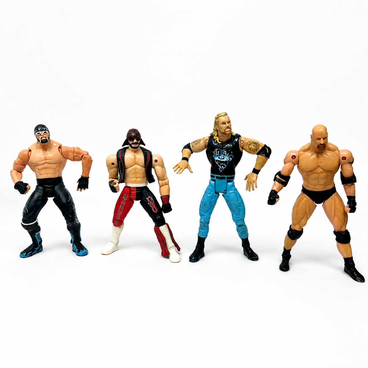 WCW Hogan Macho DDP Goldberg Bundle WWE Out Of Box Action Figure Toybiz 2