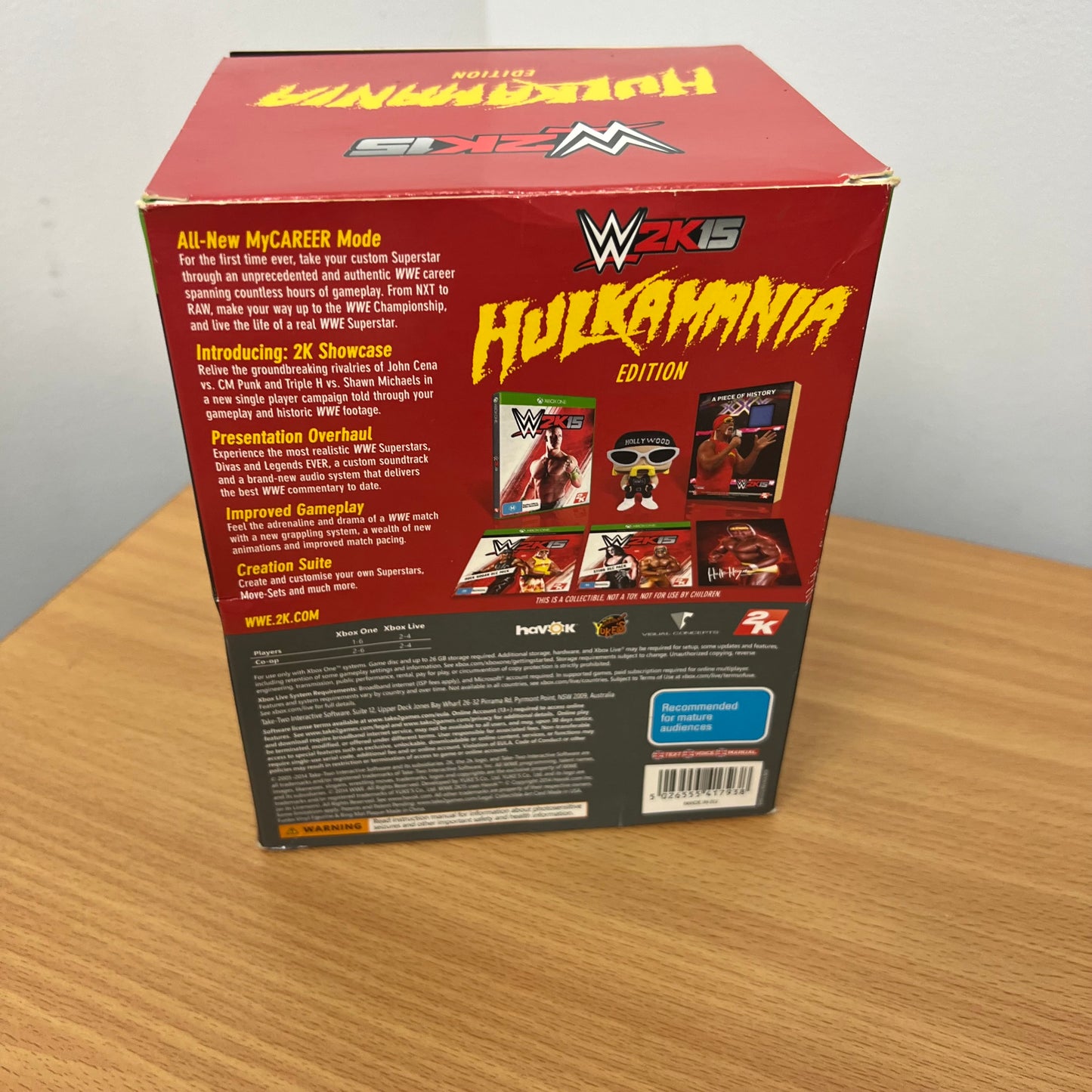 WWE 2K15 Hulkamania Edition - Signed Photo, Hollywood Pop 11, Relic Rare Merchandise